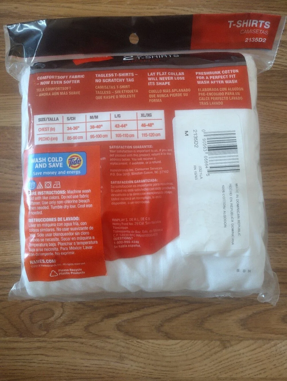 Lot of 12 Sz Medium Men's Crew Under Shirts (Hanes) (Fruit of the Loom) 4 packs